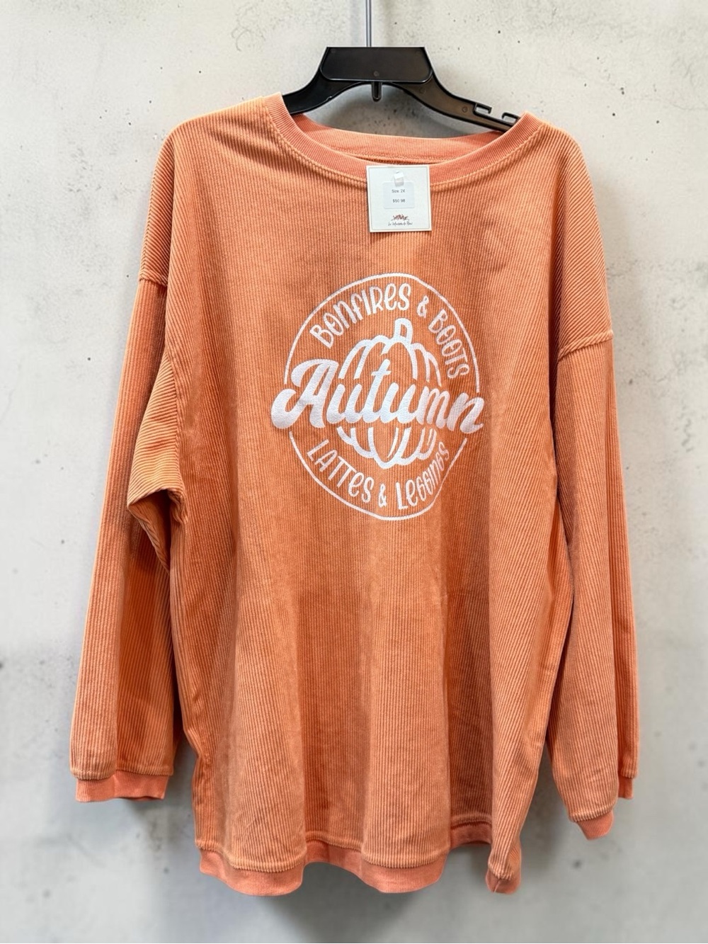 Autumn Graphic Women’s Sweater - Orange